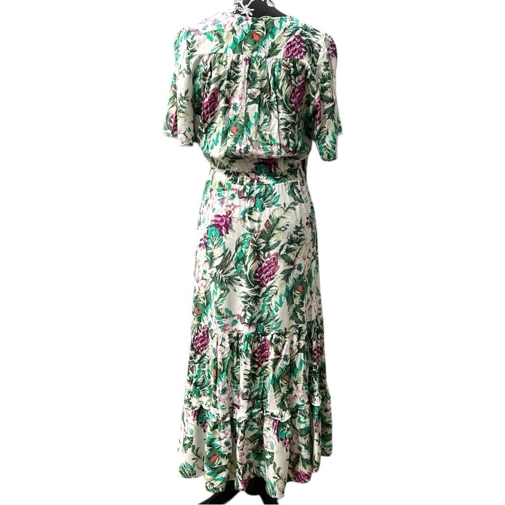 Sunday Mi Amor Tropical Floral Maxi Dress Small Boho Resort Rayon - Picture 3 of 13